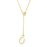 Adjustable Gold Horseshoe Necklace