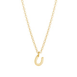 Gold Mini Horseshoe Necklace