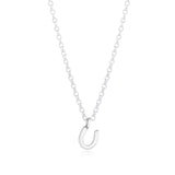 Silver & Gold Mini Horseshoe Necklace