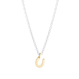 Gold Mini Horseshoe Necklace