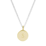 Silver & Gold Initial Necklace