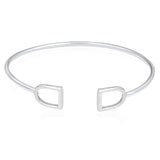 Silver Stirrup Bangle